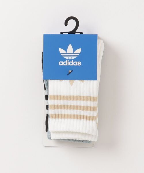 adidas（アディダス）の「クルーソックス 3足組 / アディダスオリジナルス adidas Originals（ソックス/靴下・キッズ・ホワイト×ブラック/ホワイト/ホワイト系その他/ブルー/イエロー系その他/ブラック/ホワイト×ブルー/ブラック系その他/オレンジ/レッド系その他/レッド/ブルー系その他/ホワイト系その他2・kids-XL/kids-S/kids-M/SMALL/kids-XXL/kids-L/kids-XS）」の16枚目の写真