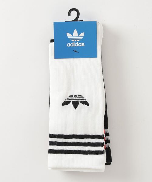 adidas（アディダス）の「クルーソックス 3足組 / アディダスオリジナルス adidas Originals（ソックス/靴下・キッズ・ホワイト×ブラック/ホワイト/ホワイト系その他/ブルー/イエロー系その他/ブラック/ホワイト×ブルー/ブラック系その他/オレンジ/レッド系その他/レッド/ブルー系その他/ホワイト系その他2・kids-XL/kids-S/kids-M/SMALL/kids-XXL/kids-L/kids-XS）」の18枚目の写真