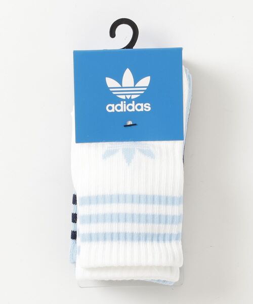 adidas（アディダス）の「クルーソックス 3足組 / アディダスオリジナルス adidas Originals（ソックス/靴下・キッズ・ホワイト×ブラック/ホワイト/ホワイト系その他/ブルー/イエロー系その他/ブラック/ホワイト×ブルー/ブラック系その他/オレンジ/レッド系その他/レッド/ブルー系その他/ホワイト系その他2・kids-XL/kids-S/kids-M/SMALL/kids-XXL/kids-L/kids-XS）」の19枚目の写真
