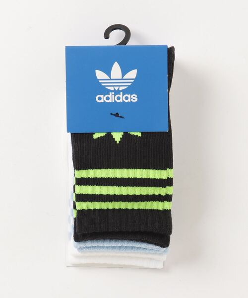 adidas（アディダス）の「クルーソックス 3足組 / アディダスオリジナルス adidas Originals（ソックス/靴下・キッズ・ホワイト×ブラック/ホワイト/ホワイト系その他/ブルー/イエロー系その他/ブラック/ホワイト×ブルー/ブラック系その他/オレンジ/レッド系その他/レッド/ブルー系その他/ホワイト系その他2・kids-XL/kids-S/kids-M/SMALL/kids-XXL/kids-L/kids-XS）」の21枚目の写真
