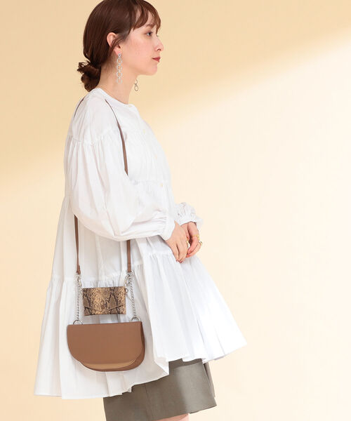 Ray BEAMS（レイビームス）の「Ray BEAMS / ティアード ギャザー ミニ ワンピース（ワンピース・レディース・ホワイト/ブラック/ミント・ONE SIZE）」の14枚目の写真