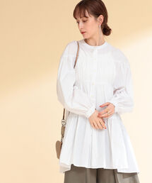 Ray BEAMS | Ray BEAMS / ティアード ギャザー ミニ ワンピース(ワンピース)