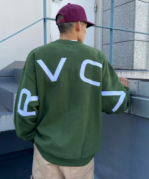 RVCA(ルーカ)の「RVCA/ルーカ ビッグシルエット バックプリントスウェット BB042-038(スウェット・メンズ・ブラック/ベージュ/グリーン・M/S/L)」の2枚目の写真
