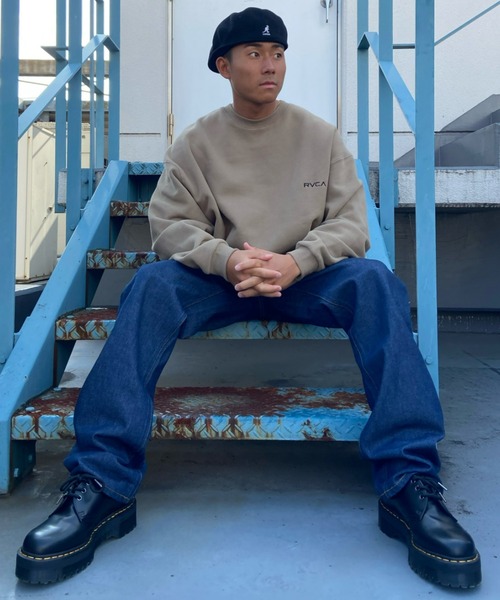RVCA(ルーカ)の「RVCA/ルーカ ビッグシルエット バックプリントスウェット BB042-038(スウェット・メンズ・ブラック/ベージュ/グリーン・M/S/L)」の16枚目の写真