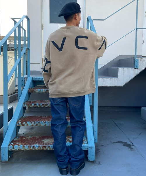 RVCA(ルーカ)の「RVCA/ルーカ ビッグシルエット バックプリントスウェット BB042-038(スウェット・メンズ・ブラック/ベージュ/グリーン・M/S/L)」の17枚目の写真