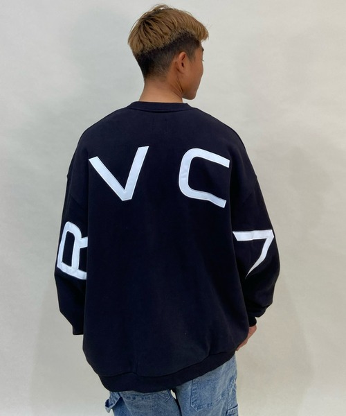 RVCA(ルーカ)の「RVCA/ルーカ ビッグシルエット バックプリントスウェット BB042-038(スウェット・メンズ・ブラック/ベージュ/グリーン・M/S/L)」の11枚目の写真