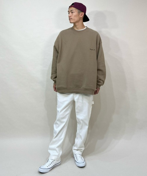 RVCA(ルーカ)の「RVCA/ルーカ ビッグシルエット バックプリントスウェット BB042-038(スウェット・メンズ・ブラック/ベージュ/グリーン・M/S/L)」の22枚目の写真