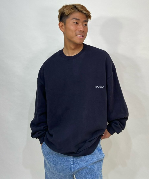 RVCA(ルーカ)の「RVCA/ルーカ ビッグシルエット バックプリントスウェット BB042-038(スウェット・メンズ・ブラック/ベージュ/グリーン・M/S/L)」の9枚目の写真