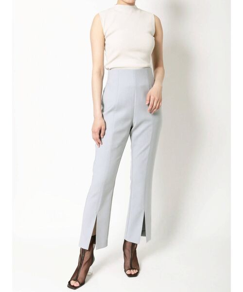 ダブルクロスハイウエストフレアパンツ