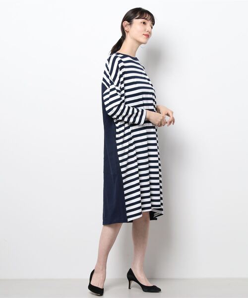 Barndoor 切り替えボーダーワンピース ワンピース Barndoor バーンドア のファッション通販 Zozotown