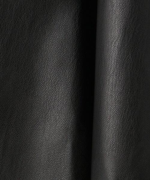 THE STATION STORE（ザ ステーション ストア）の「＜ma couleur（マ クルール）＞フェイクレザー フレア ロングスカート（スカート・レディース・ブラック/ケリー・S/M）」の9枚目の写真