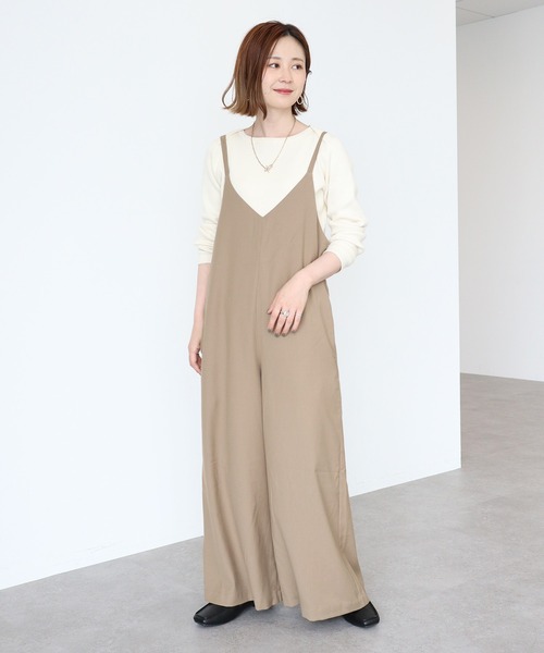 AMERICAN HOLIC(アメリカンホリック)の「キャミサロペット(サロペット/オーバーオール・レディース・ブラック/モカ・M/L)」の8枚目の写真