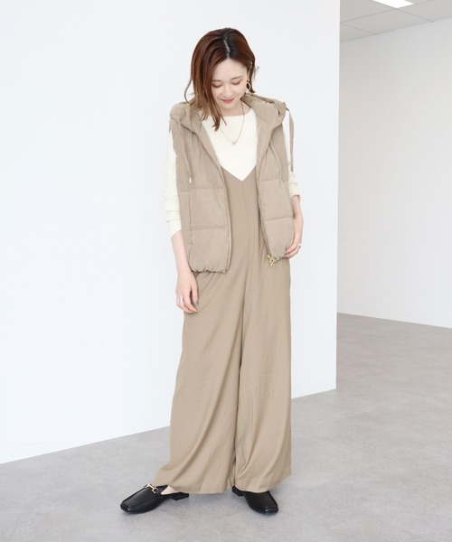 AMERICAN HOLIC(アメリカンホリック)の「キャミサロペット(サロペット/オーバーオール・レディース・ブラック/モカ・M/L)」の9枚目の写真