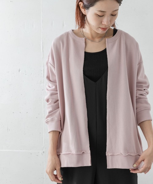 URBAN RESEARCH Sonny Label(アーバンリサーチサニーレーベル)の「オーバースウェットカーディガン(カーディガン/ボレロ・レディース・グレー系その他/ピンク/カーキ/スミクロ・FREE)」の4枚目の写真