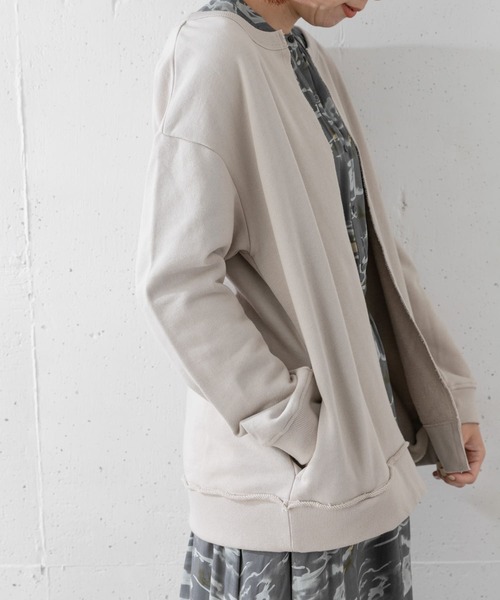 URBAN RESEARCH Sonny Label(アーバンリサーチサニーレーベル)の「オーバースウェットカーディガン(カーディガン/ボレロ・レディース・グレー系その他/ピンク/カーキ/スミクロ・FREE)」の7枚目の写真