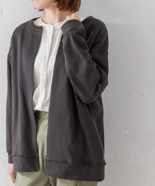 URBAN RESEARCH Sonny Label(アーバンリサーチサニーレーベル)の「オーバースウェットカーディガン(カーディガン/ボレロ・レディース・グレー系その他/ピンク/カーキ/スミクロ・FREE)」の8枚目の写真