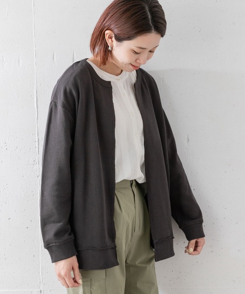 URBAN RESEARCH Sonny Label(アーバンリサーチサニーレーベル)の「オーバースウェットカーディガン(カーディガン/ボレロ・レディース・グレー系その他/ピンク/カーキ/スミクロ・FREE)」の14枚目の写真