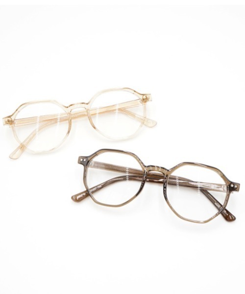 flower(フラワー)の「クラシッククリアグラス(サングラス・レディース・ベージュ/カーキ・FREE)」の14枚目の写真