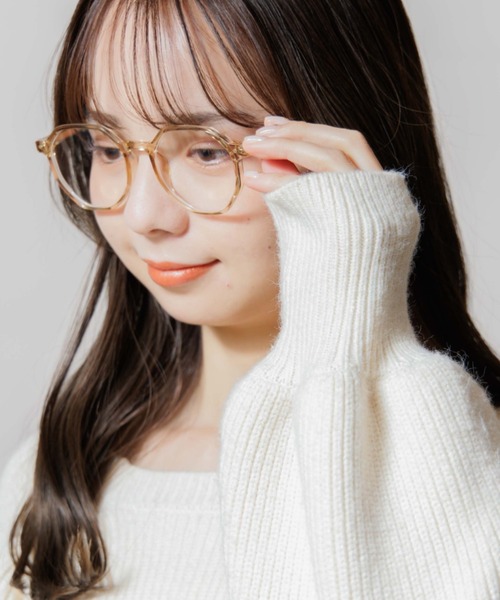 flower(フラワー)の「クラシッククリアグラス(サングラス・レディース・ベージュ/カーキ・FREE)」の21枚目の写真