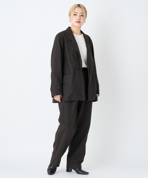So_lemn(ソレム)の「【So_lemn/ソレム】セットアップパンツ(スラックス・レディース・チャコールグレー/グレー・1/2)」の16枚目の写真
