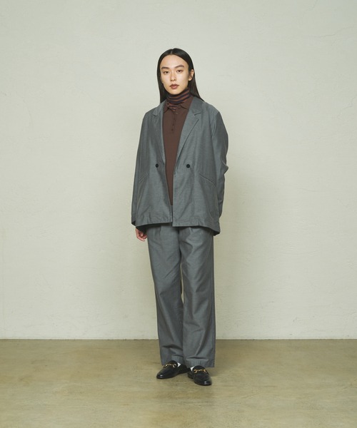 So_lemn(ソレム)の「【So_lemn/ソレム】セットアップパンツ(スラックス・レディース・チャコールグレー/グレー・1/2)」の5枚目の写真
