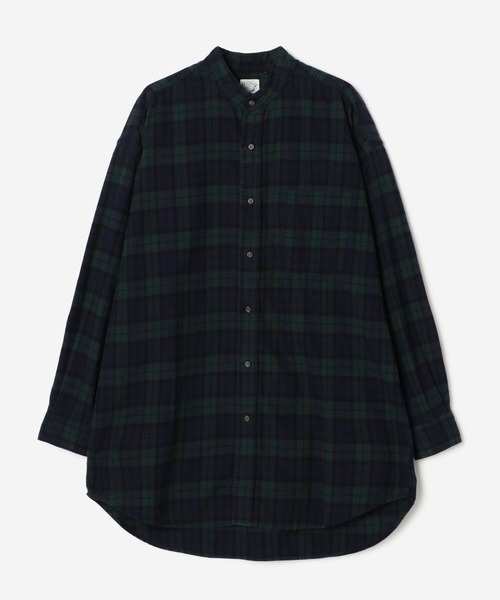 orSlow（オアスロウ）の「【orSlow】ルーズフィットスタンドカラーシャツ GREEN WOMEN（シャツ/ブラウス・レディース・グリーン系その他・0）」の12枚目の写真