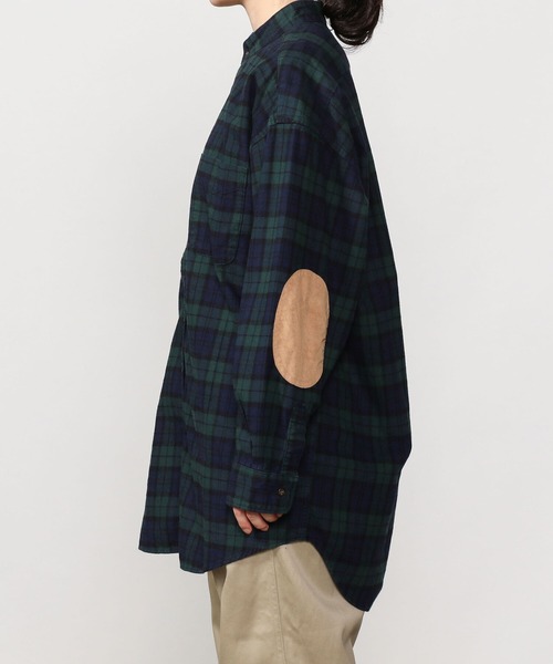 orSlow（オアスロウ）の「【orSlow】ルーズフィットスタンドカラーシャツ GREEN WOMEN（シャツ/ブラウス・レディース・グリーン系その他・0）」の14枚目の写真