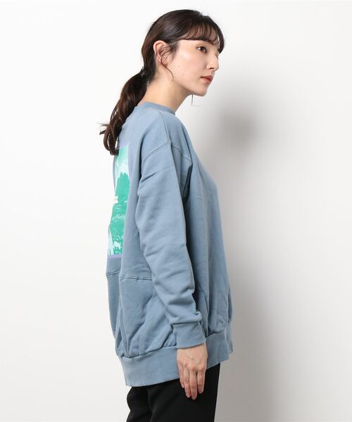 moz（モズ）の「mozコラボ バックフォトエルクプルオーバー【moz×チチカカ】（スウェット・レディース・ブルー/グリーン・FREE）」の5枚目の写真