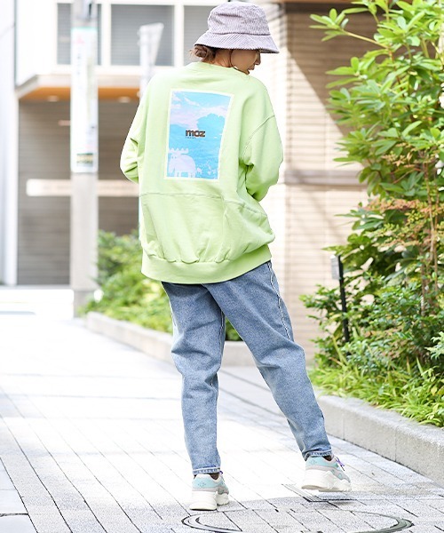 moz（モズ）の「mozコラボ バックフォトエルクプルオーバー【moz×チチカカ】（スウェット・レディース・ブルー/グリーン・FREE）」の8枚目の写真