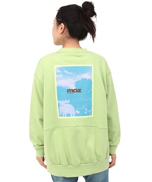 moz（モズ）の「mozコラボ バックフォトエルクプルオーバー【moz×チチカカ】（スウェット・レディース・ブルー/グリーン・FREE）」の13枚目の写真