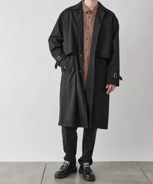 COLONY 2139（コロニートゥーワンスリーナイン）の「TRストームフラップコート（トレンチコート・メンズ・サックスブルー/ベージュ/ブラック・LARGE/MEDIUM）」の2枚目の写真
