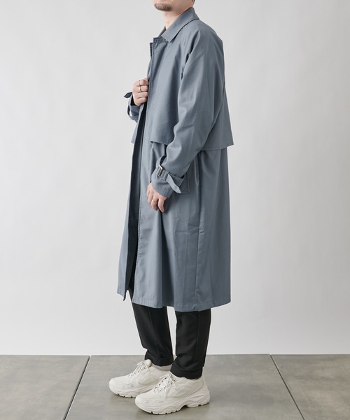 COLONY 2139（コロニートゥーワンスリーナイン）の「TRストームフラップコート（トレンチコート・メンズ・サックスブルー/ベージュ/ブラック・LARGE/MEDIUM）」の15枚目の写真