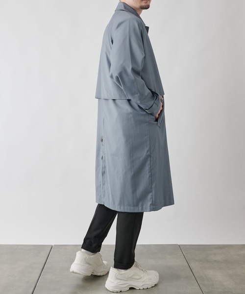 COLONY 2139（コロニートゥーワンスリーナイン）の「TRストームフラップコート（トレンチコート・メンズ・サックスブルー/ベージュ/ブラック・LARGE/MEDIUM）」の20枚目の写真