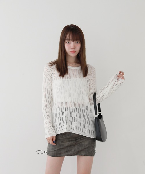 by muni:r（バイ ムニール）の「デイリーアンバランスミニバッグ（ショルダーバッグ・レディース・ブラック/ホワイト・FREE）」の5枚目の写真