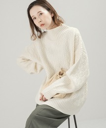 URBAN RESEARCH ROSSO | ジグザグオーバーニットプルオーバー(ニット/セーター)