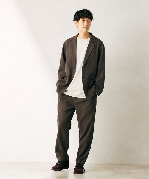 JOURNAL STANDARD relume（ジャーナルスタンダード　レリューム）の「TECH TWEED WASHABLE パンツ（その他パンツ・メンズ・ネイビー/ブラウン・SMALL/MEDIUM/LARGE）」の22枚目の写真