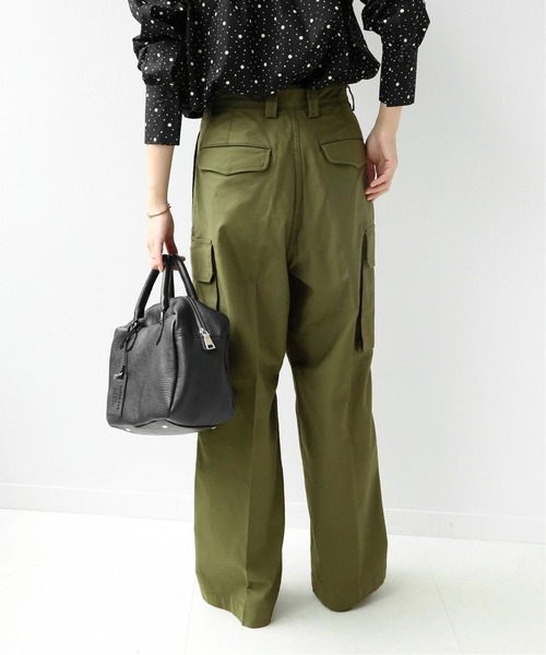 JOURNAL STANDARD relume（ジャーナルスタンダード　レリューム）の「カーゴワイドパンツ◆（カーゴパンツ・レディース・カーキ/ホワイト・36/38）」の14枚目の写真