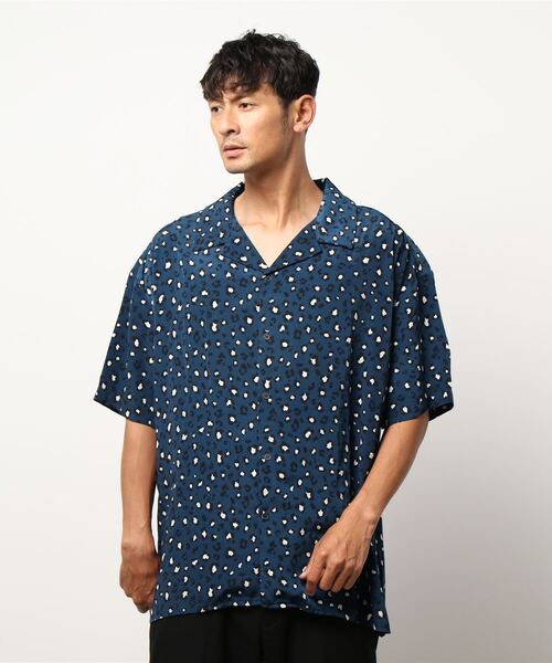 VIBGYOR（ヴィブジョー）の「【NINE NUTS】LEOPARD SHIRT(MA)（シャツ/ブラウス・メンズ・グレー/ネイビー・FREE）」の5枚目の写真