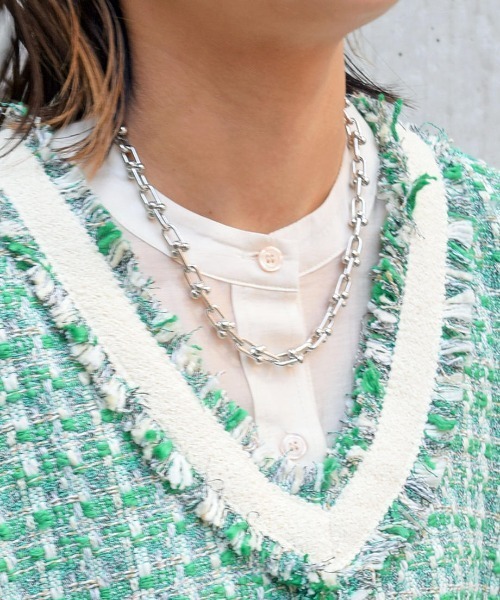 Marient（マリエント）の「Silver Chain Short Necklace（ネックレス・レディース・シルバー・FREE）」の5枚目の写真