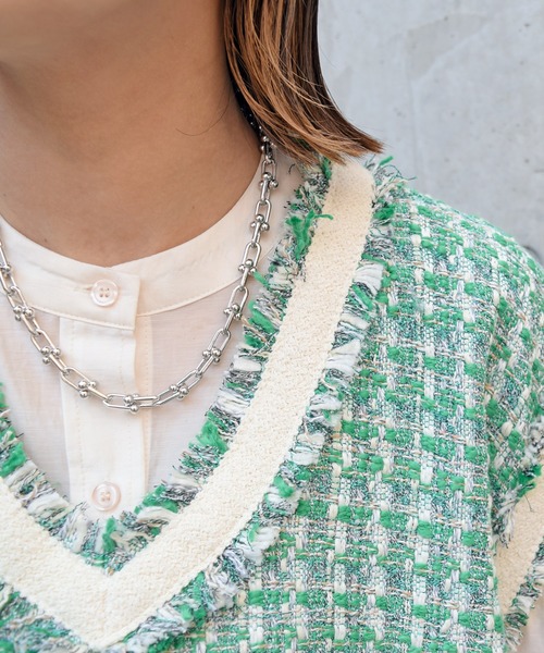 Marient（マリエント）の「Silver Chain Short Necklace（ネックレス・レディース・シルバー・FREE）」の6枚目の写真