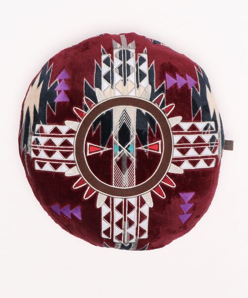 チャイハネ（チャイハネ）の「【チャイハネ】ノマディックラウンドクッション（クッション/クッションカバー・レディース・ベージュ/レッド/ターコイズブルー/グリーン・FREE）」の20枚目の写真