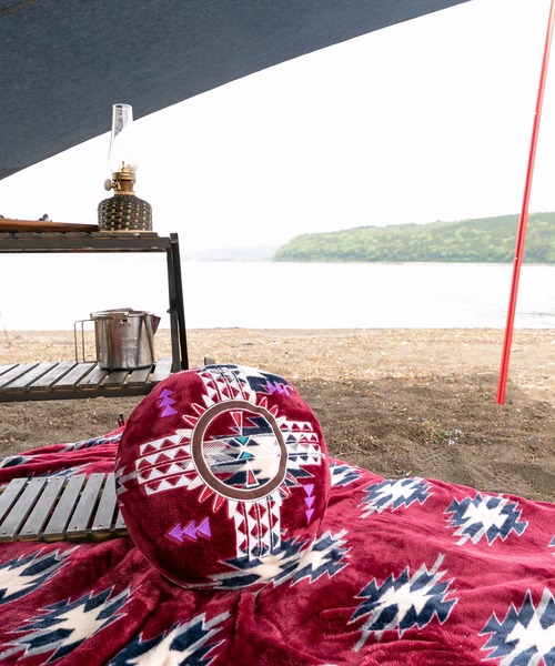 チャイハネ（チャイハネ）の「【チャイハネ】ノマディックラウンドクッション（クッション/クッションカバー・レディース・ベージュ/レッド/ターコイズブルー/グリーン・FREE）」の8枚目の写真