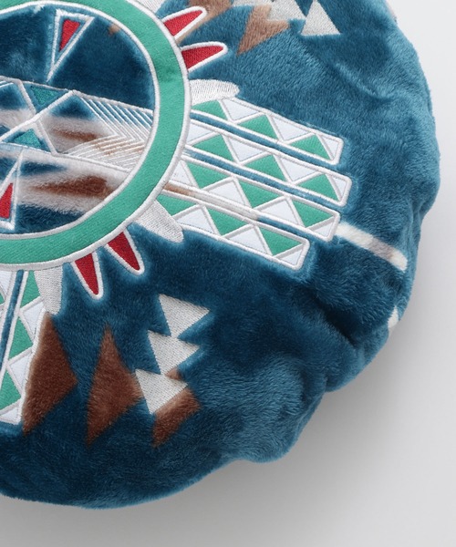 チャイハネ（チャイハネ）の「【チャイハネ】ノマディックラウンドクッション（クッション/クッションカバー・レディース・ベージュ/レッド/ターコイズブルー/グリーン・FREE）」の13枚目の写真