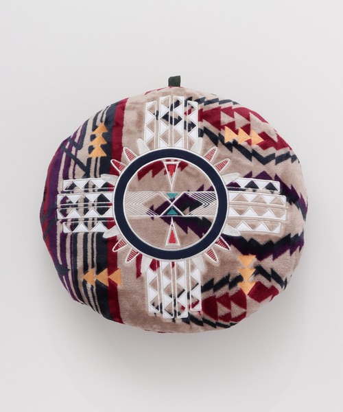 チャイハネ（チャイハネ）の「【チャイハネ】ノマディックラウンドクッション（クッション/クッションカバー・レディース・ベージュ/レッド/ターコイズブルー/グリーン・FREE）」の10枚目の写真
