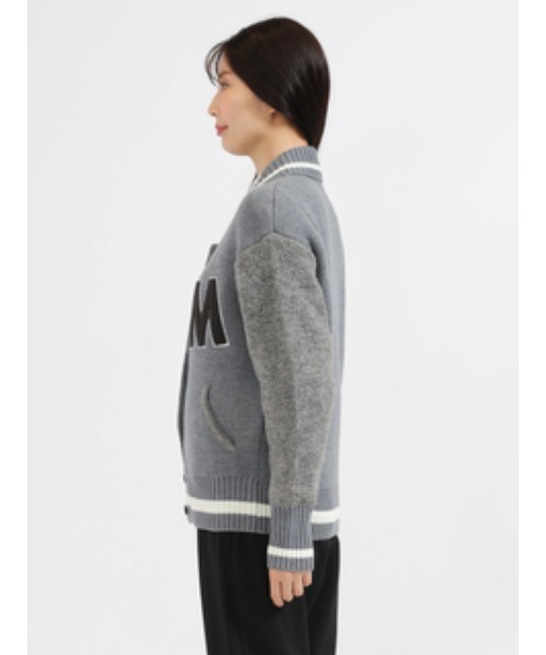 McGREGOR（マックレガー）の「スタジャン風ニット（カーディガン/ボレロ・レディース・ブラウン/グレー・M/L）」の5枚目の写真