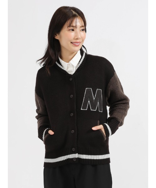 McGREGOR（マックレガー）の「スタジャン風ニット（カーディガン/ボレロ・レディース・ブラウン/グレー・M/L）」の12枚目の写真