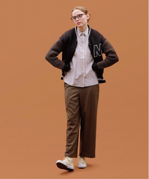 McGREGOR（マックレガー）の「スタジャン風ニット（カーディガン/ボレロ・レディース・ブラウン/グレー・M/L）」の13枚目の写真