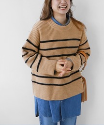 JOURNAL STANDARD relume | パネルボーダービッグニットプルオーバー◆(ニット/セーター)