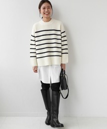 JOURNAL STANDARD relume | パネルボーダービッグニットプルオーバー◆(ニット/セーター)