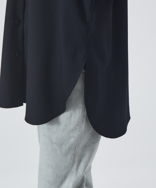 qualite（カリテ）の「ウールツイルシャツ◇セットアップ対応（シャツ/ブラウス・レディース・ブラウン系その他/ブラック・フリー）」の17枚目の写真